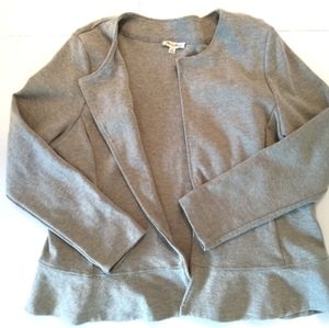 Jane and delancey open sweatshirt sz Med
